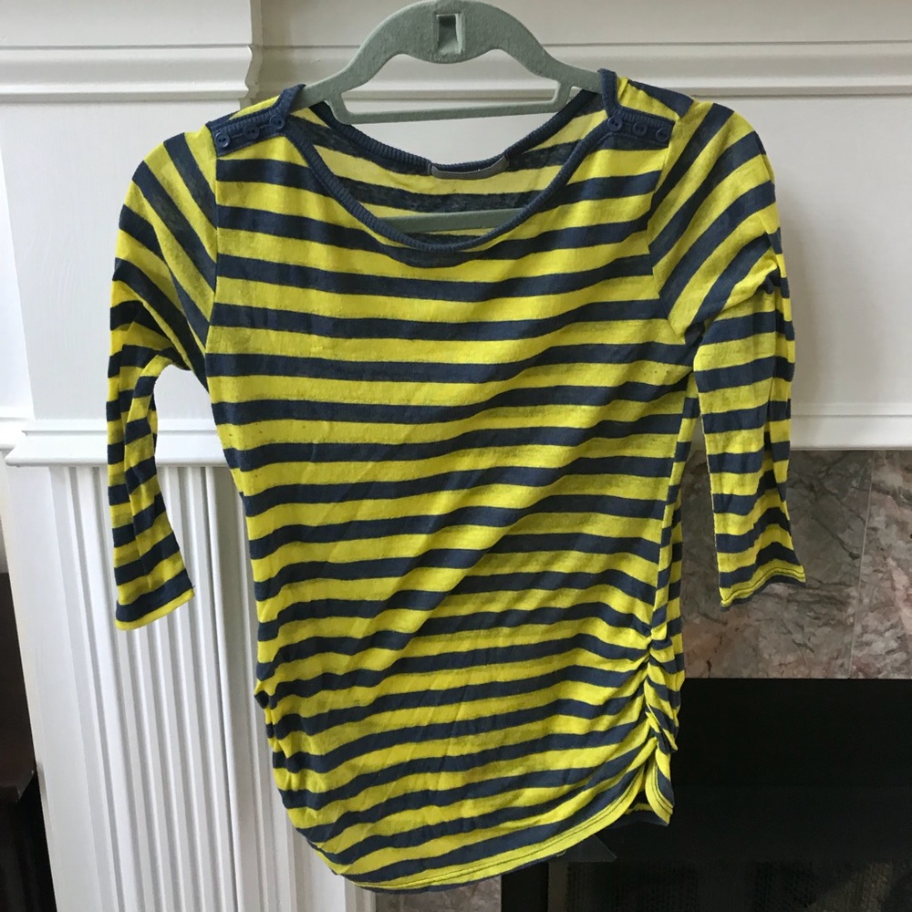 Fun Striped Three Quarter Length Sleeve Shirt
